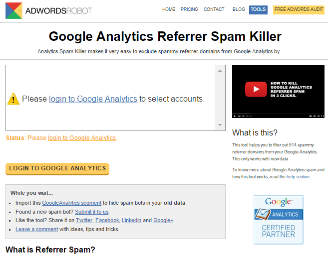 spam killer google